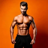 Homem com tipo físico atlético